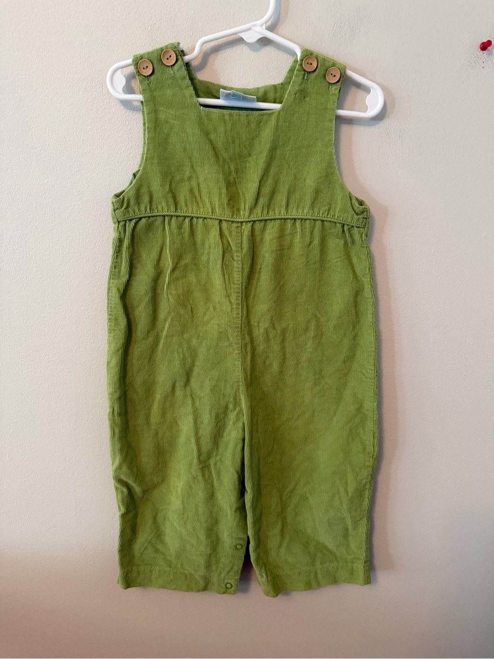 Little English Green Corduroy Longalls